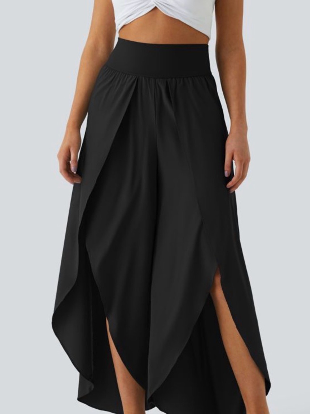 NWT Halara Breezeful High Waisted Palazzo Flowy Wide Leg Casual Pants. MP - Picture 2 of 11